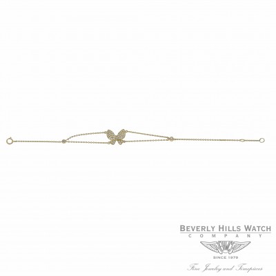 Butterfly Diamond Bracelet Yellow Gold Y2JZQ3 - Beverly Hills Watch