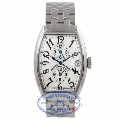 Franck Muller Master Banker 3 Times Zone Automatic Stainless Steel Silver Dial 5850 MB CEWPNZ - Beverly Hills Watch Company Watch Store