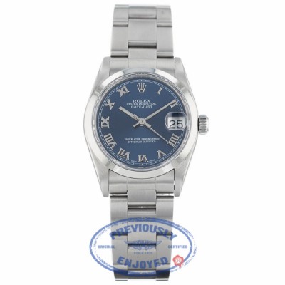 Rolex Datejust 31mm Stainless Steel Blue Dial 68240 8W0082 - Beverly Hills Watch Company