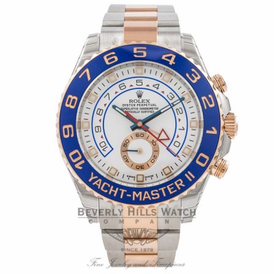Rolex Yacht-Master II 44mm Rose Gold and Stainless Steel 116681 JHWNUW - Beverly Hills Watch Company
