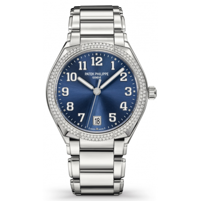 Patek Philippe Lady Twenty-4 Stainless Steel Diamonds Blue Dial 7300/1200a-001 - Beverly Hills Watch Company