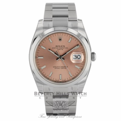 Rolex Date 34mm Stainless Steel Watch 115200 XXQXAD - Beverly Hills Watch Company