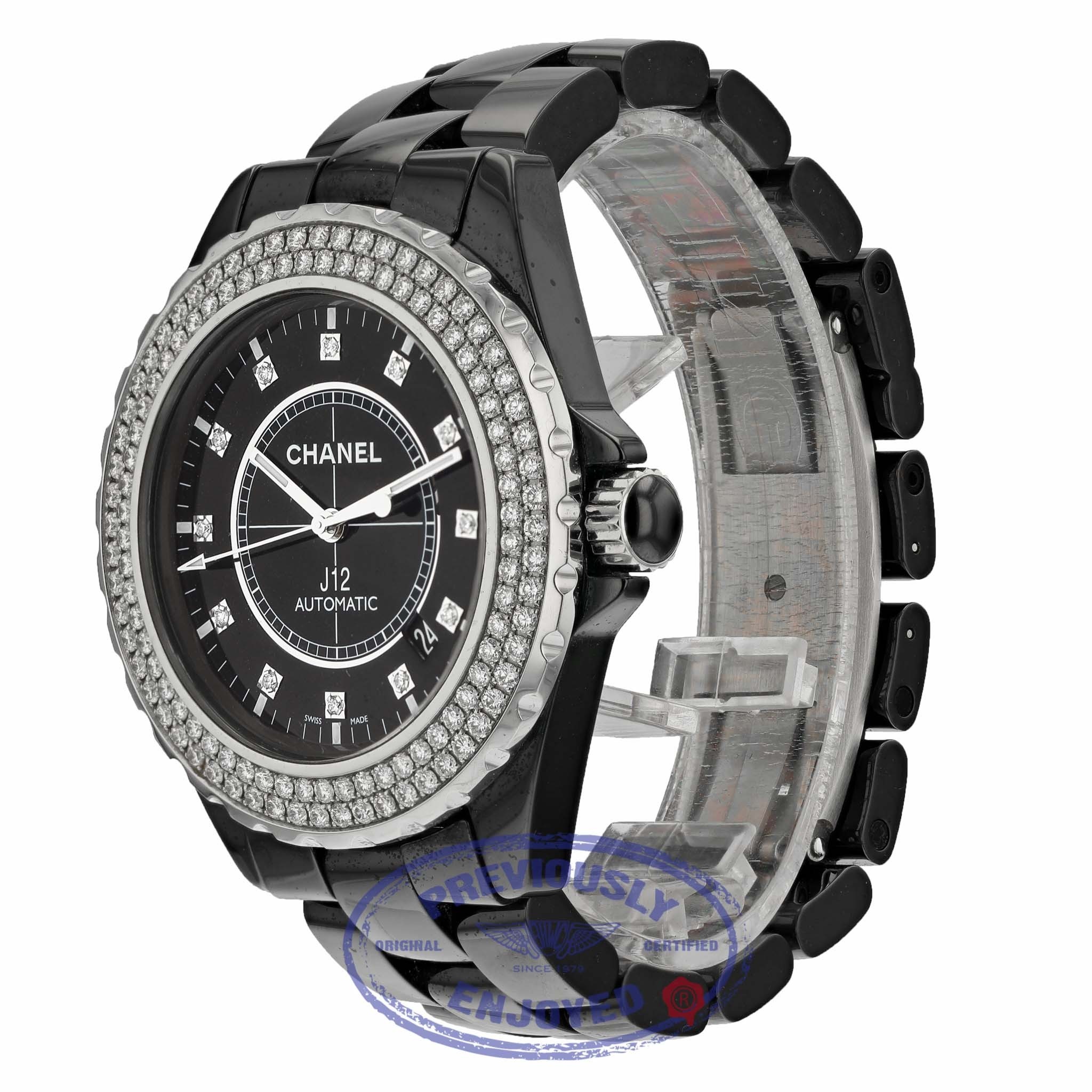 chanel black ceramic watch