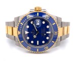 Rolex Submariner Stainless Steel 18k Yellow Gold 40mm Smurf Blue 116613 0RDVQT - Beverly Hills Watch Company