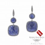 Blue Matrix Sapphire Diamond Drop Earrings HSNZ2N - Beverly Hills Watch