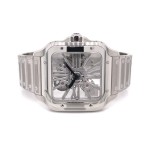 Cartier Santos de Cartier Skeleton Stainless Steel WHSA0015 - Beverly Hills Watch Company 