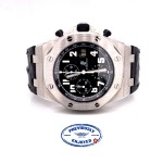 Audemars Piguet Royal Oak Offshore 42mm Stainless Steel Black Dial White Arabic numerals 26020ST.OO.D101CR.01 2MM5V8 - Beverly Hills Watch Company