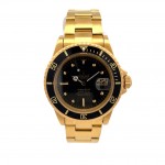 Rolex Submariner 1680 Black Nipple Dial 18K Yellow Gold - Beverly Hills Watch Company
