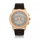 Patek Philippe Complications Chronograph 42mm Rose Gold Silver Dial 5070R-001 - Beverly Hills Watch Company
