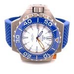 Omega Ploprof Titanium White Dial Steel Bracelet 227.90.55.21.04.001 5ET80T - Beverly Hills Watch Company