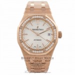 Audemars Piguet Royal Oak 37MM 18k Rose Gold Diamond Bezel 15451OR.ZZ.1256OR.01 2KCQMM - Beverly Hills Watch Company