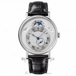 Breguet Classique Silver Dial 18kt White Gold Black Leather 39mm 7337BB/1E/9V6 MEV77P - Beverly Hills Watch  