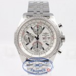 Breitling for Bentley Motors Special Edition Chronograph Day Date Stainless Steel Bracelet Silver Dial Watch A1336212/A575 Beverly Hills Watch Company Watch Store