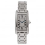 Cartier Tank American White Gold Ladies Watch W26019L1