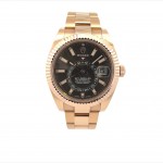 Rolex Sky Dweller Dark Rhodium Dial Everose Gold 326935 - Beverly Hills Watch Company