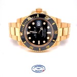 Rolex Submariner Yellow Gold Black Dial Ceramic Bezel 116618LB EPFJH9 - Beverly Hills Watch Company