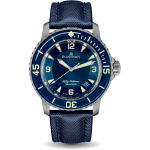 Blancpain Fifty Fathoms 45mm Titanium Blue Dial 5015-12b40-o52a - Beverly Hills Watch Company