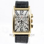 Franck Muller Long Island Yellow Gold Chronograph Watch 1100CC DT QZ Beverly Hills Watch Company