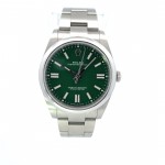 Rolex Oyster Perpetual 41mm Stainless Steel Green Dial 124300 - Beverly Hills Watch Company