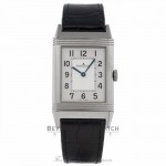 Jaeger LeCoultre Grande Reverso Ultra-Thin Stainless Steel Manual Wind Leather Strap Watch 278.85.20 Beverly Hills Watch Company Watch Store