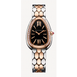 Serpenti Seduttori Diamond Bezel Rose Gold and Stainless Steel 103450 - Beverly Hills Watch Company