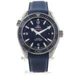 Omega Seamaster Planet Ocean 45MM Titanium Blue Dial Rubber Strap 232.92.46.21.03.001 KLZLV2 - Beverly Hills Watch Company Watch Store