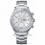 Omega Speedmaster Date Stainless Steel Bracelet 40mm Case Silver Dial Automatic Chronograph Watch 3221.30.00 Beverly Hills Watch Company Watch Store