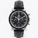 Omega Speedmaster Professional Moon Watch Exhibition Back Manual Wind Sapphire Crystal Leather Strap Watch 3873-50-31 Beverly Hills Watch Company Watch Store