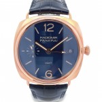 Panerai Radiomir 3 Days GMT 47mm Oro Rosso Blue Dial PAM00598 - Beverly Hills Watch Company