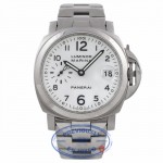 Panerai Luminor Marina 40MM Automatic White Dial Bracelet PAM00051 Z1WD5D - Beverly Hills Watch Company Watch Store