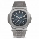 Patek Philippe Nautilus 5712/1A Power Reserve Moon Phase Stainless Steel Blue Dial Watch Beverly Hills Watch Company Watches