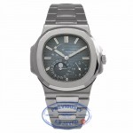 Patek Philippe Nautilus Stainless Steel Blue Dial 5712-1A X6EH50 - Beverly Hills Watch Store