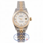 Rolex 26mm Datejust 18k Yellow Gold Stainless Steel Rodium Roman Numeral Index Markers Dial 69173 298RRZ- Beverlyhills Watch Company Watch Store