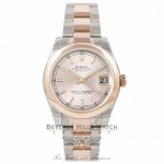 Rolex DateJust 31mm Rose Gold Stainless Steel Pink Champagne Dial 178241 K5JP83