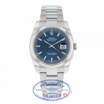 Rolex Datejust 36mm Stainless Steel Blue Dial 116200 A6R0YA - Beverly Hills Watch Company