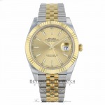 Rolex Datejust 41mm Champagne Dial Steel 18K Yellow Gold Jubilee 126333 - Beverly Hills Watch Company 