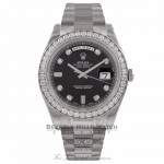 Rolex Day-Date II President 18K White Gold Diamond Bezel and Dial 218349 1U3VH8 - Beverly Hills Watch Store
