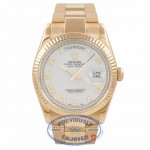 Rolex Day Date President 36mm Yellow Gold White Roman Dial Oyster Bracelet 118238 5YYQ4T - Beverly Hills Watch Company Watch Store