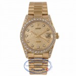 Rolex Datejust 31MM 18k Yellow Gold Champagne Diamond Rolex Dial President Bracelet 68278 Z469Y5 - Beverly Hills Watch Company Watch Store