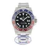 Rolex GMT Master II Black Lacquer Dial 18K White Gold Oyster Bracelet Automatic 116719BLRO JXFXQQ - Beverly Hills Watch 