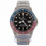 Rolex GMT MASTER Stainless Steel Blue and Red 'Pepsi' Bezel Vintage Watch 1675 E4U51D - Beverly Hills Watch Company Watch Store