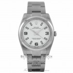 Rolex Oyster Perpetual 34mm Stainless Steel White Dial Arabic Numeral 114200 M4K1CX - Beverly Hills Watch Company