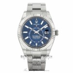 Rolex Sky-Dweller 42mm Stainless Steel Blue Dial 326934 - Beverly Hills Watch Company