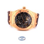 Audemars Piguet Royal Oak Openworked 39mm Rose Gold 15305OR.OO.D088CR.01 T1267R - Beverly Hills Watch Company 