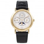 Vacheron Constantin Perpetual Calendar 18k Yellow Gold White Moon Phases Dial 43031 ULY25N - Beverly Hills Watch Store