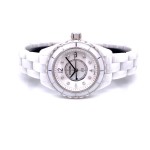 Chanel J-12 29mm White Ceramic Mother of Pearl Diamond Dial H2570 YPDDYR - Beverly Hills Watch Company