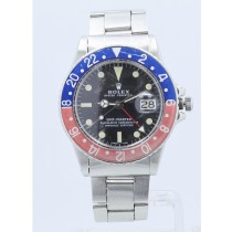 Rolex GMT Master Stainless Steel Blue and Red 'Pepsi' Bezel 1675 - Beverly Hills Watch Company