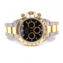 Rolex Daytona Zenith Yellow Gold Stainless Steel White Dial 16523 - Beverly Hills Watch Company
