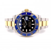Rolex Submariner 40mm Yellow Gold and Stainless Steel Blue Dial 116613LB - Beverly Hills Watch Company 