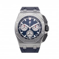 Audemars Piguet Offshore 43mm Titanium Blue Dial 26420TI.OO.A027CA.01 - Beverly Hills Watch Company